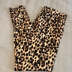 Victoria Secret Leopard Leggings sz 16 long